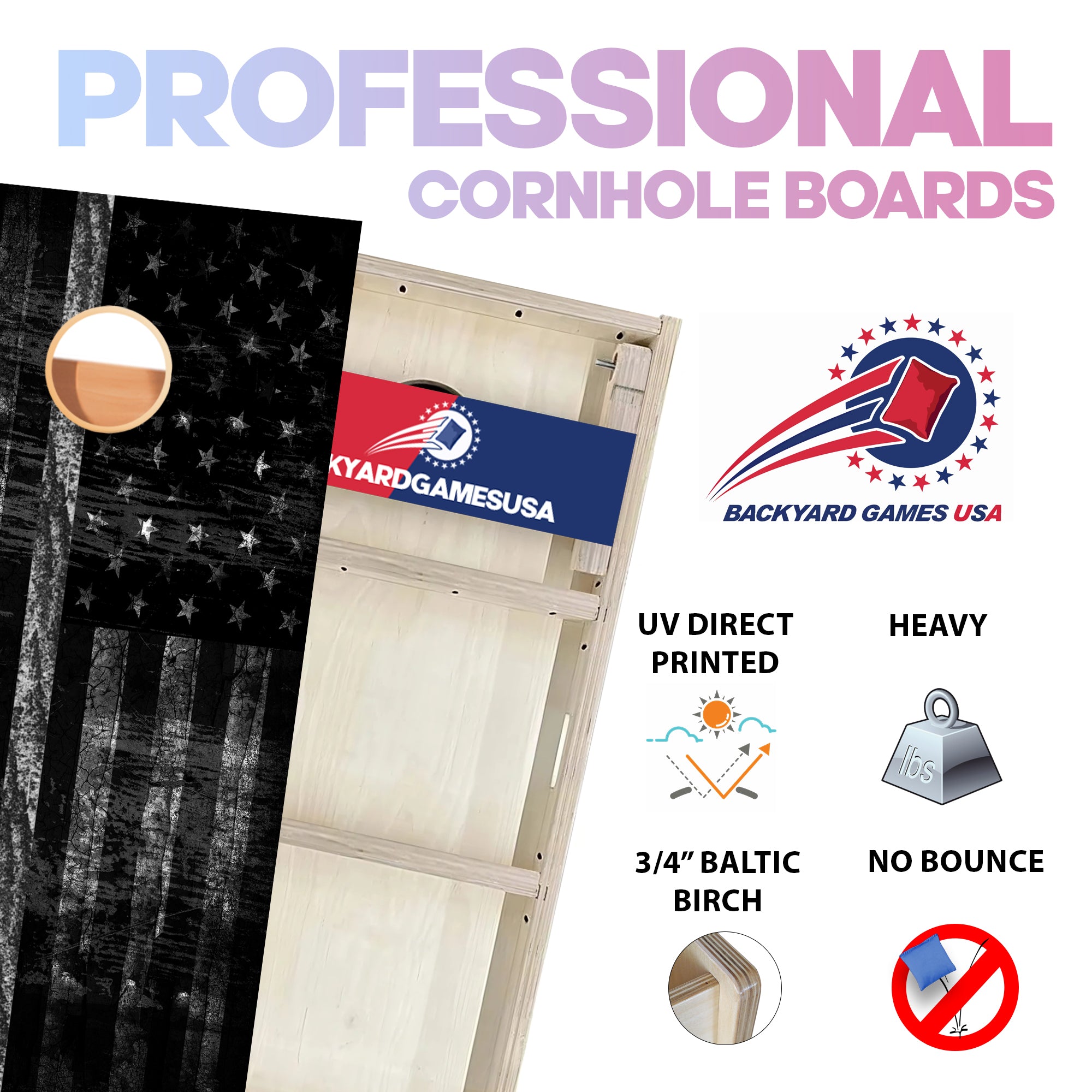 EMS Professional Cornhole Boards