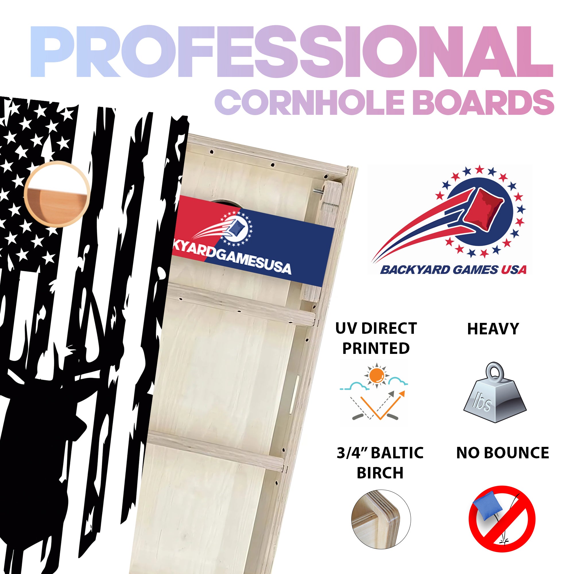 White Deer Professional Cornhole Boards