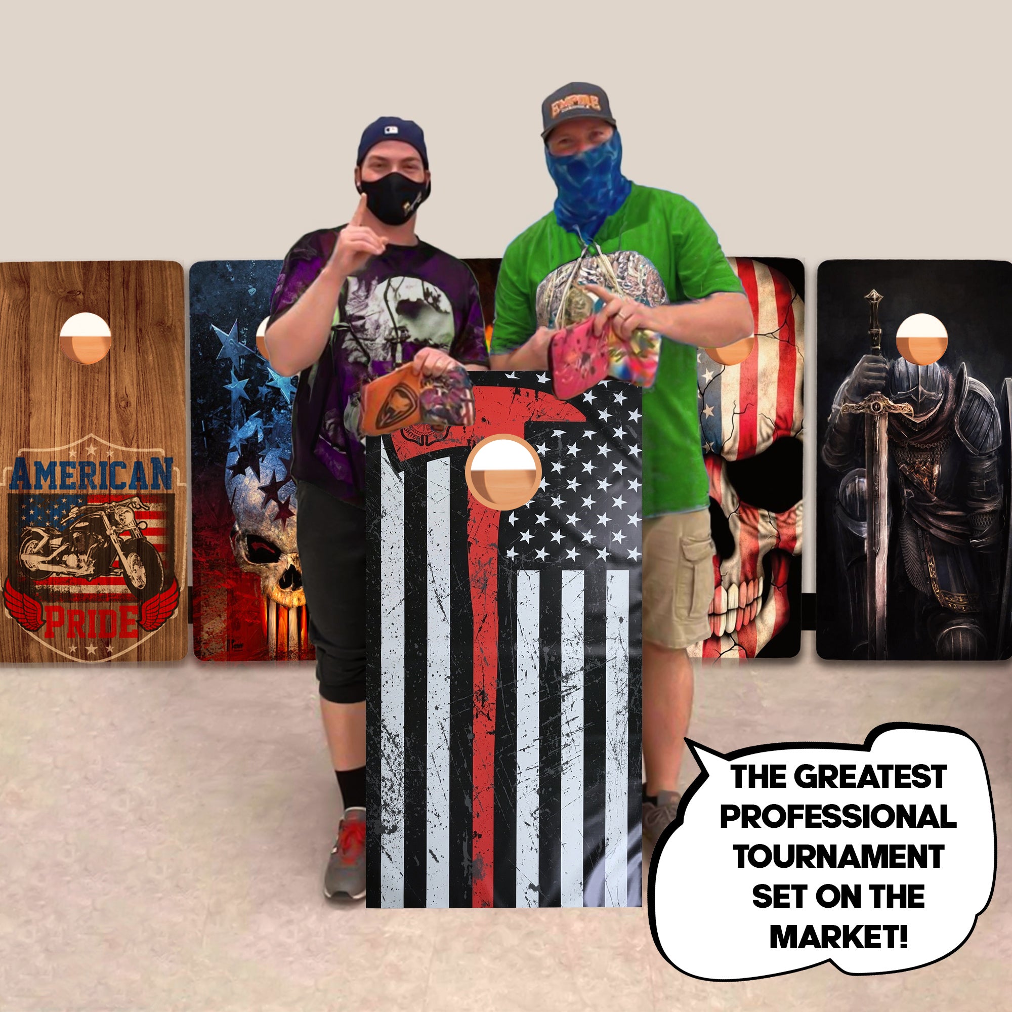 Red Line Axe Professional Cornhole Boards