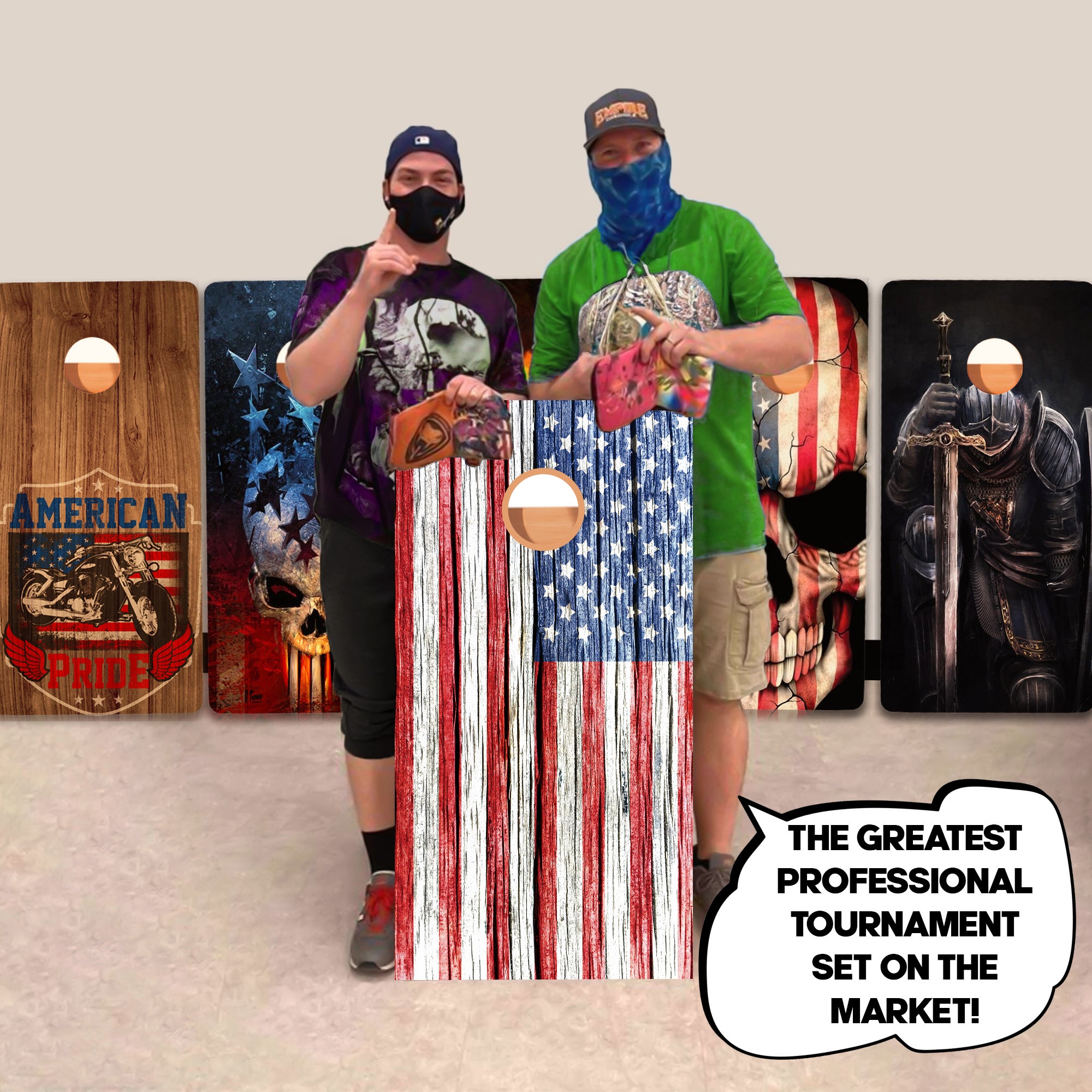 Classic Flag Professional Cornhole Boards