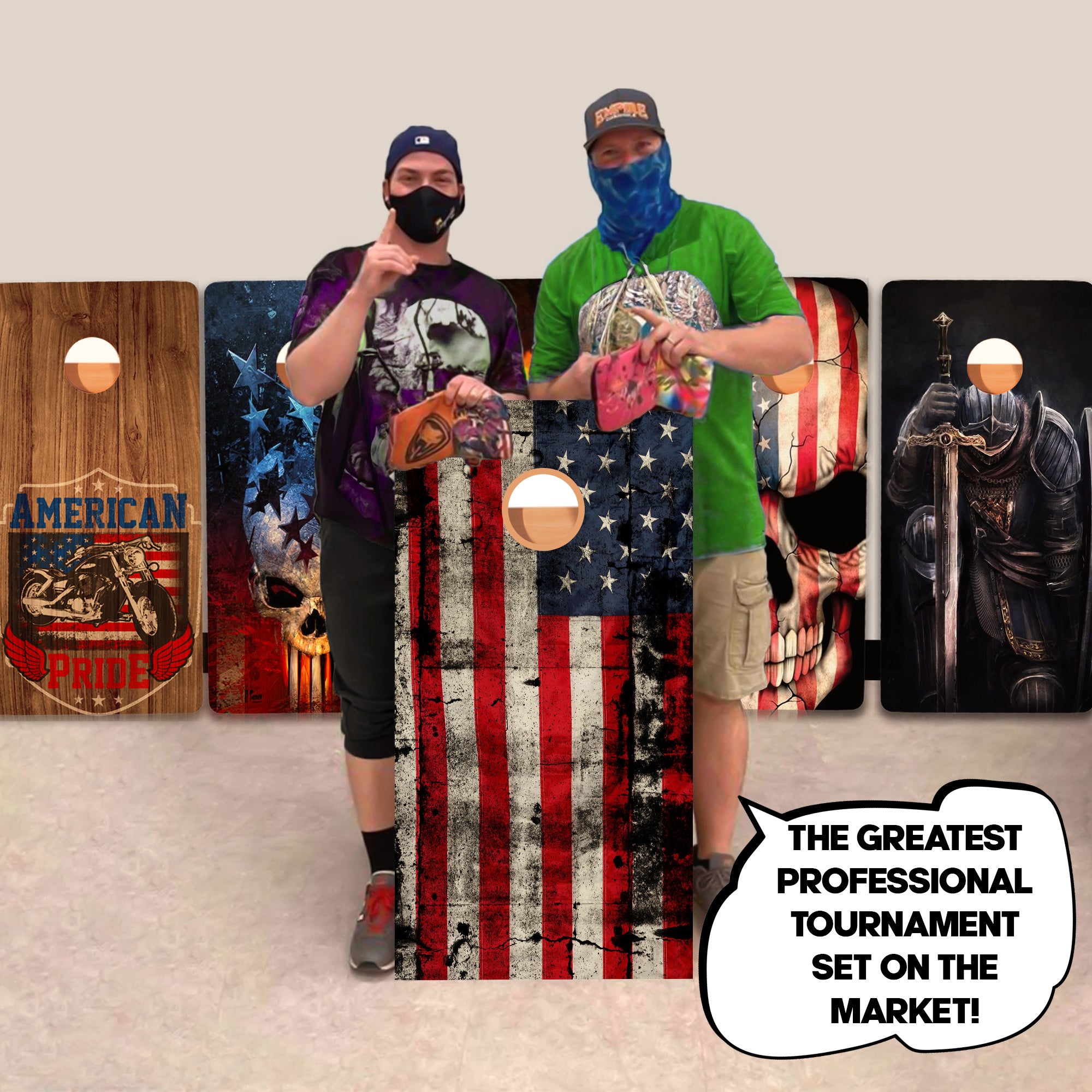 Black Flag Professional Cornhole Boards