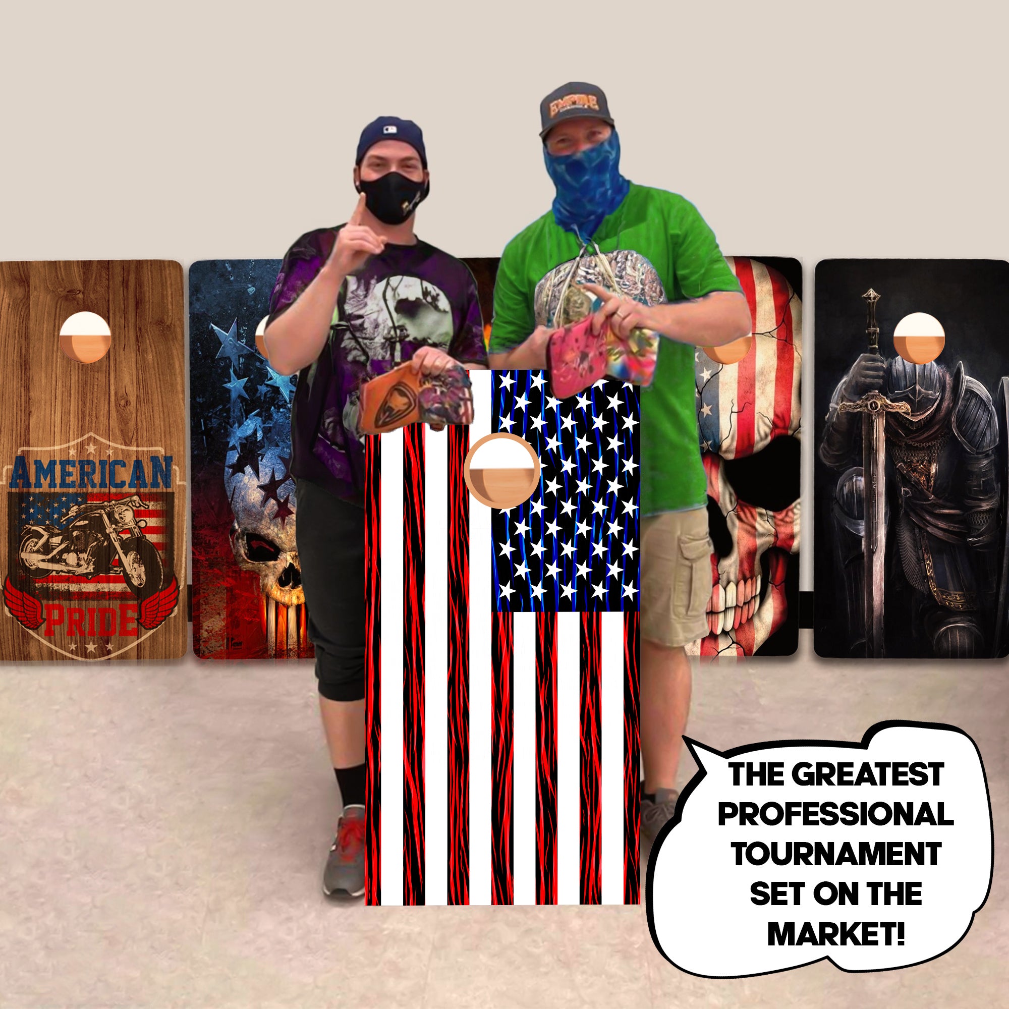 Classic Flag Professional Cornhole Boards