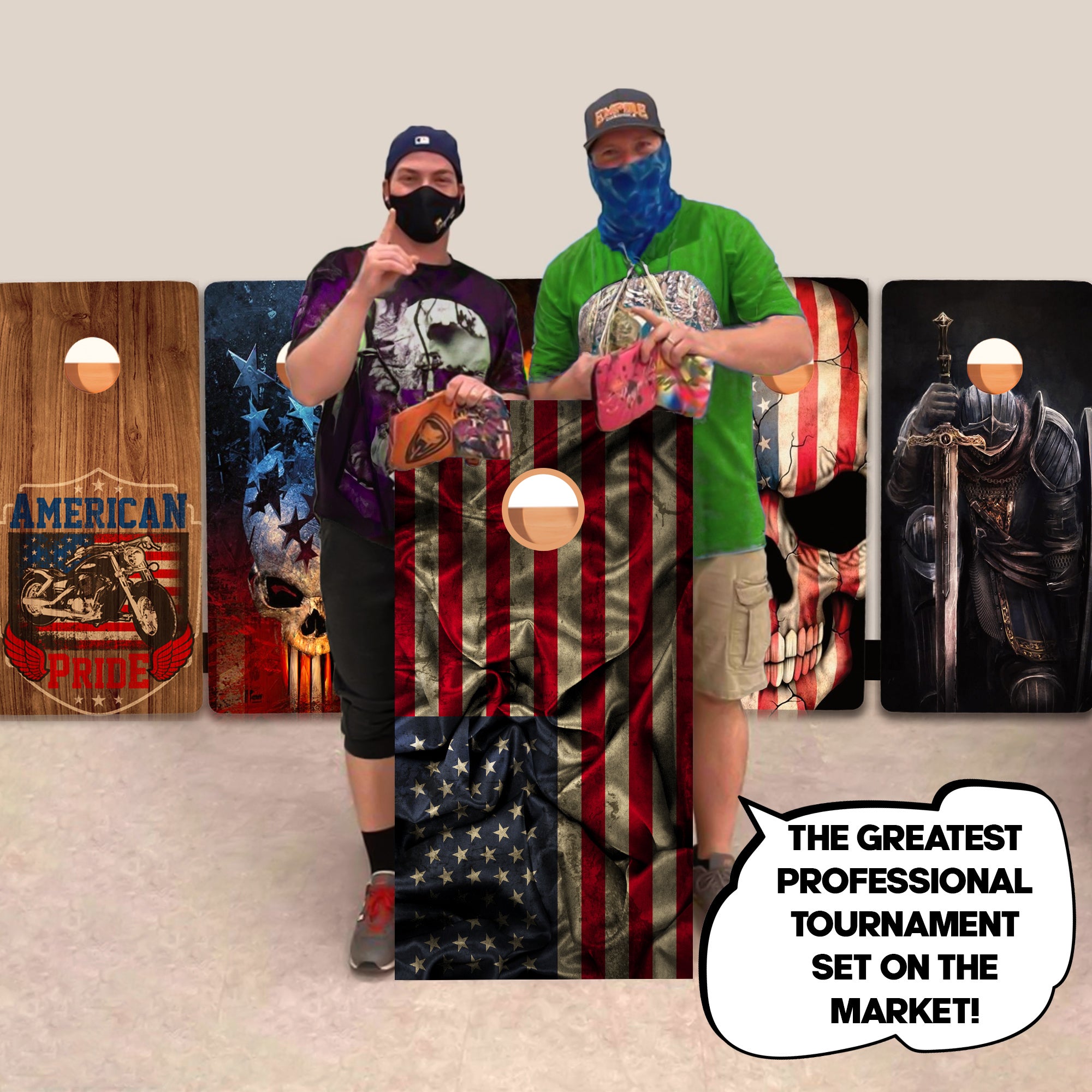 Cloth Flag Professional Cornhole Boards