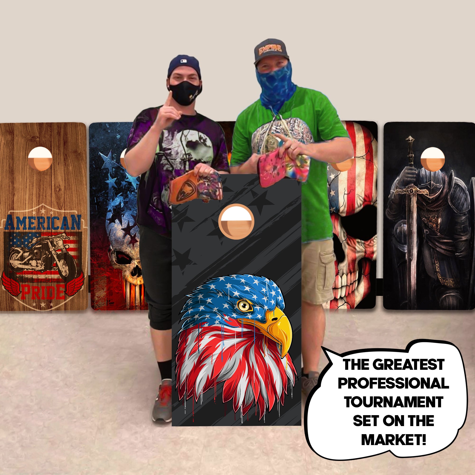 Dripping Eagle Professional Cornhole Boards