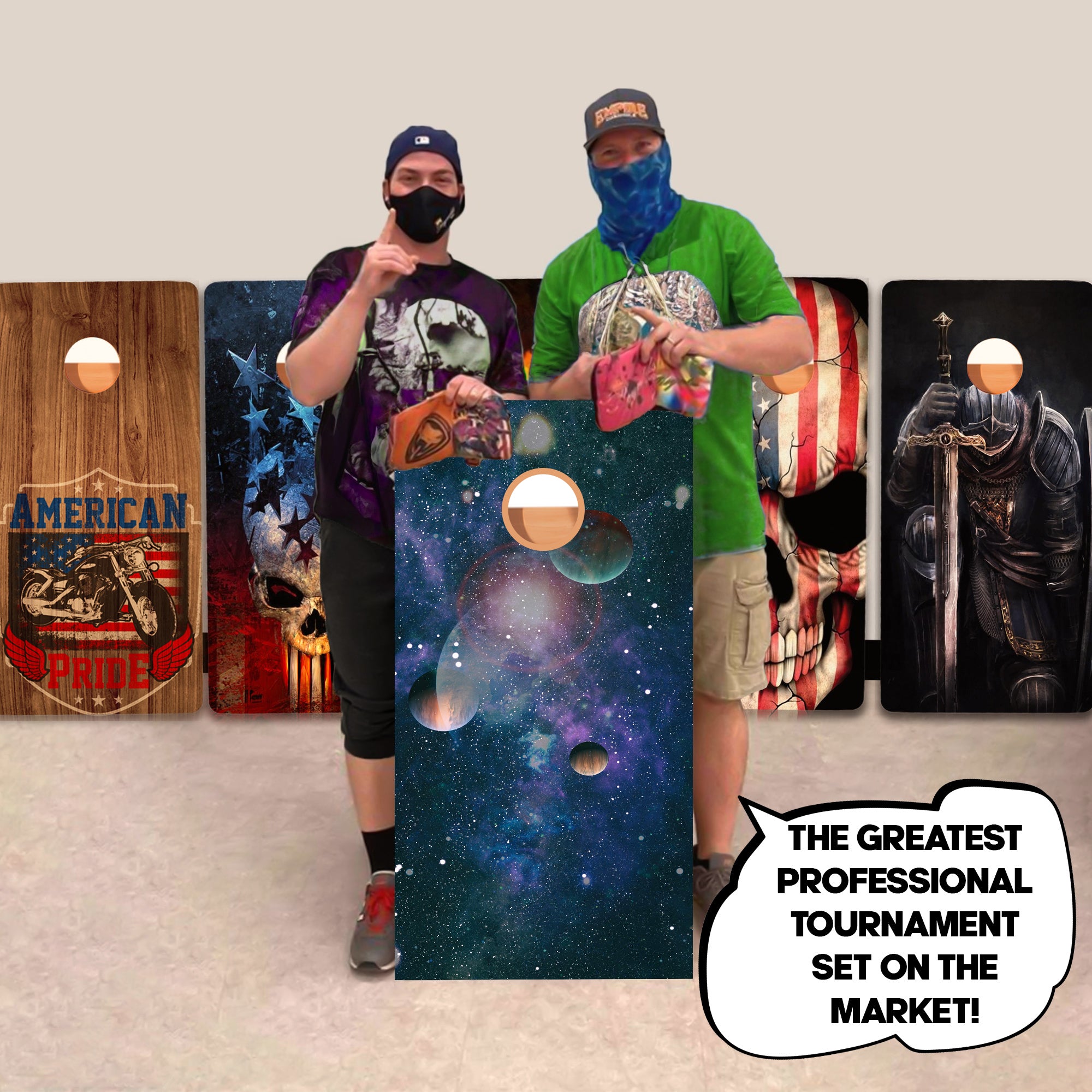 Planets in Space Professional Cornhole Boards