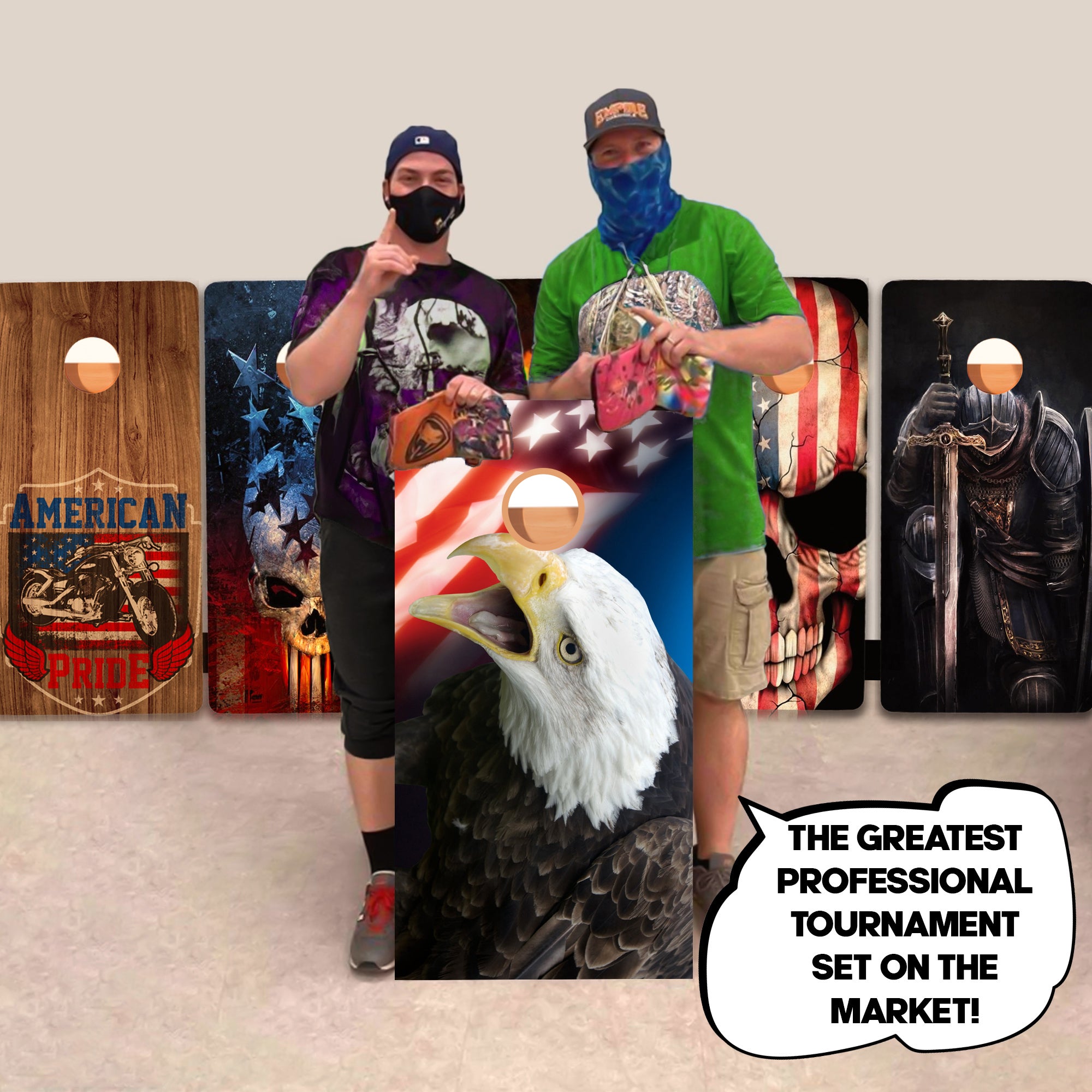 Eagle Flag Professional Cornhole Boards