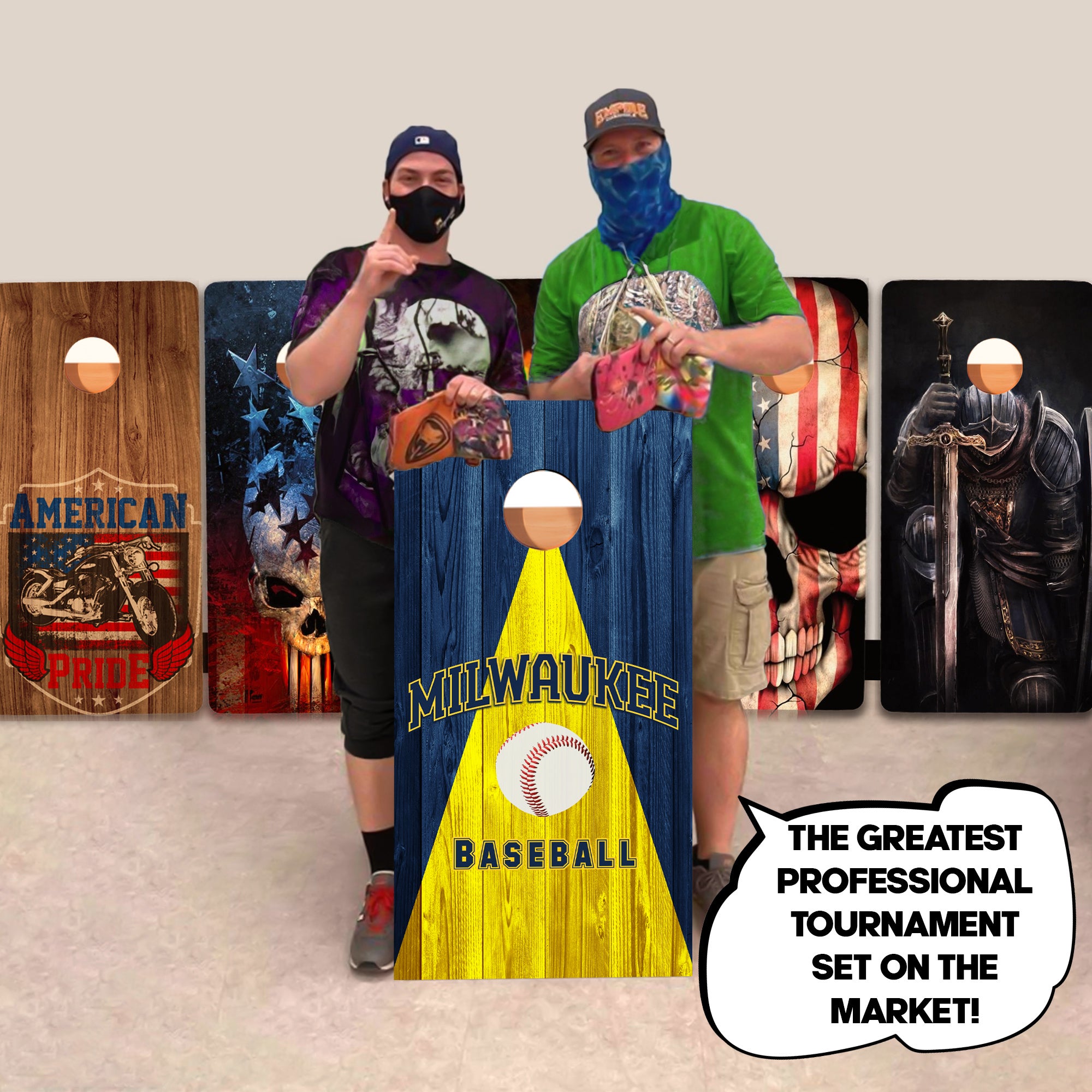 Milwaukee Baseball Professional Cornhole Boards
