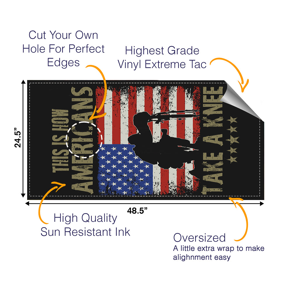 Take a Knee Cornhole Boards Wraps (Set of 2)