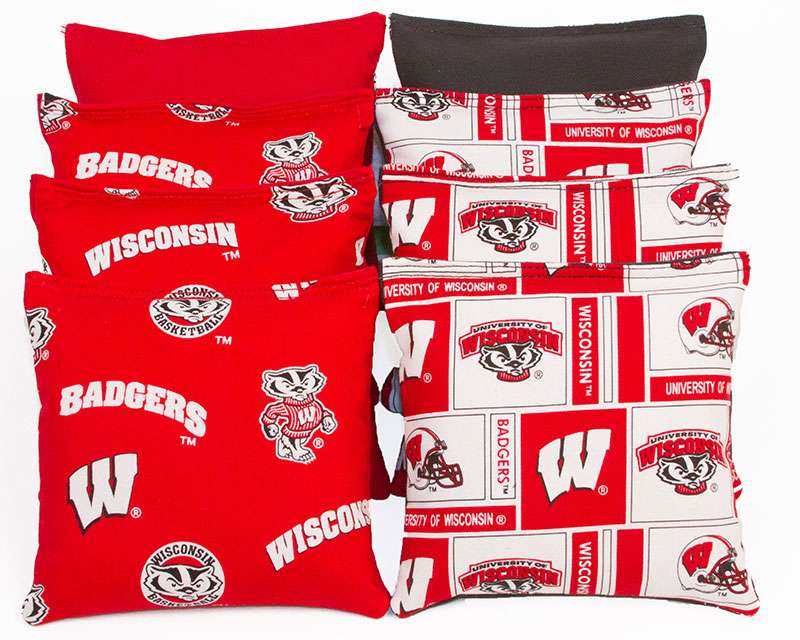 WISCONSIN BADGERS - Set of 8 Bags